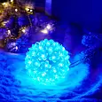 Шар светодиодный 230V, диаметр 12 см, 50 светодиодов, цвет синий 501-602 NEON-NIGHT