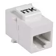 ITK Проходной адаптер кат.5E UTP RJ45-RJ45 (8P8C) тип Keystone Jack белый CS7-1C5EU ITK/ИТК